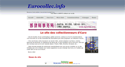 Desktop Screenshot of eurocollec.info